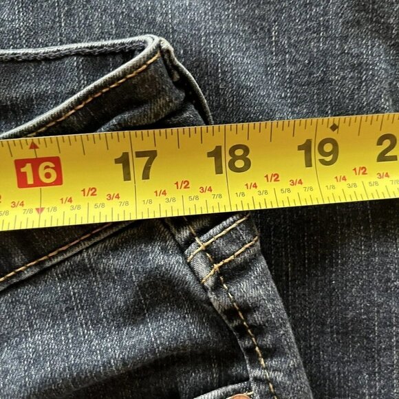 Levi Signature Gold Womens Mid Rise Bootcut Dark Wash Stretch Jeans-18S (34x29) - Picture 7 of 12